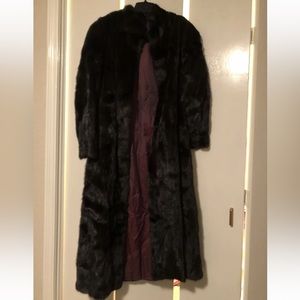 Vintage fully lined GENUINE Full Length Mink Coat